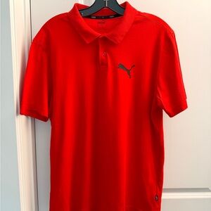 Puma Men's Red Polo Shirt